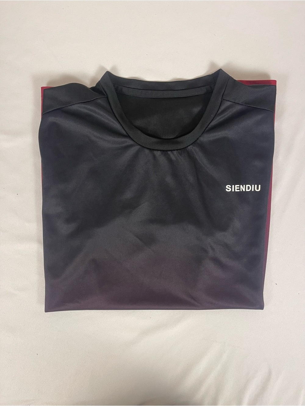 Men’s Navy Shirt with Red Trim
